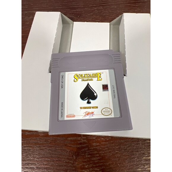 Nintendo Game Boy Solitaire FunPak Cartridge With Box & Instruction Booklet - Picture 3 of 5